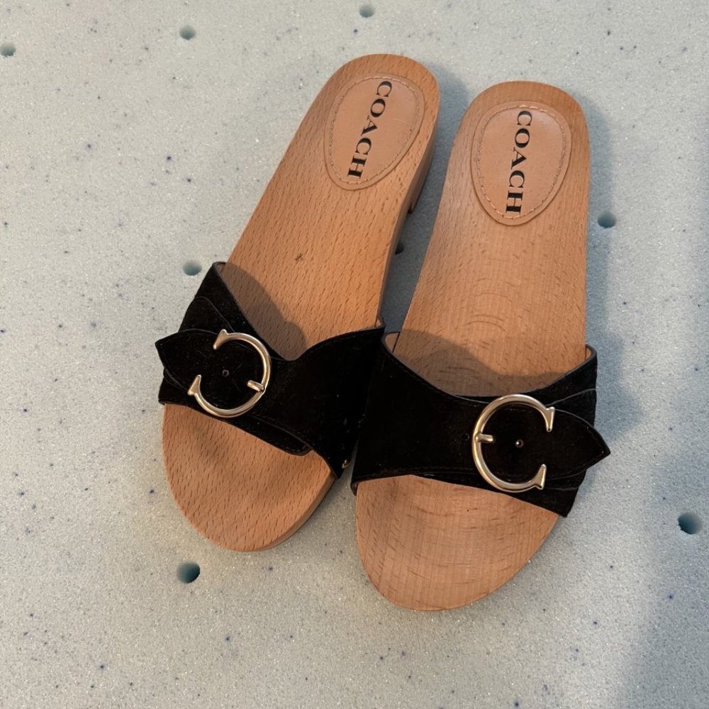 Coach Bleecker Suede Sandal Size 6